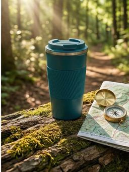 YELONA - Leak-Proof Stainless Steel Teal Coffee Tumbler
