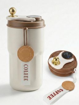 YELONA - Temperature Display Brown Coffee Tumbler