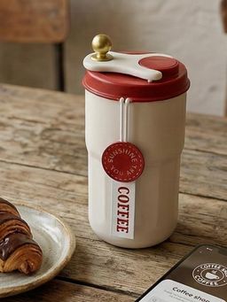 YELONA - Stainless Steel Red Coffee Tumbler