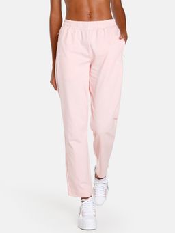 Puma - Zippered Jersey Womens Pink Trackpants