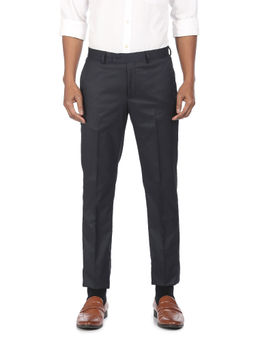 Arrow - Flat Front Solid Formal Trousers