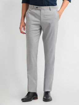 Arrow - Graph Check Tapered Fit Trousers