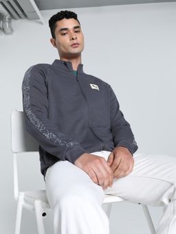 Puma - Classics T7 Fz Mens Grey Sweat Jacket