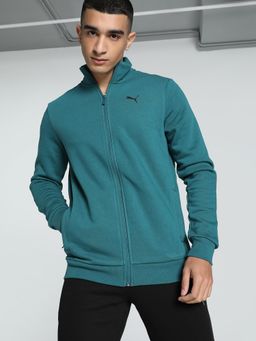 Puma - Zippered Full-Zip Fl Mens Teal Sweat Jacket