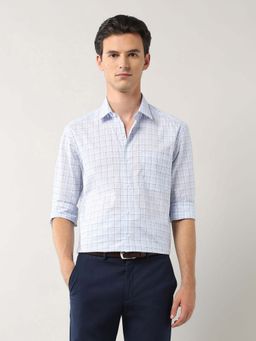 Arrow - Grid Tattersall Checked Pure Cotton Shirt