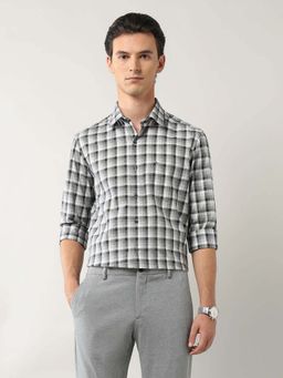 Arrow - Gingham Checked Pure Cotton Shirt