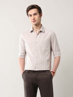 Arrow - Vertical Striped Manhattan Slim Fit Shirt