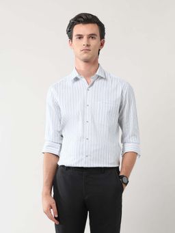 Arrow - Vertical Striped Manhattan Slim Fit Shirt