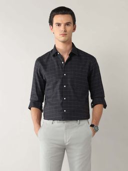 Arrow - Windowpane Checked Manhattan Slim Fit Shirt