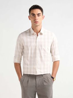 Arrow - Glen Checked Manhattan Slim Fit Shirt