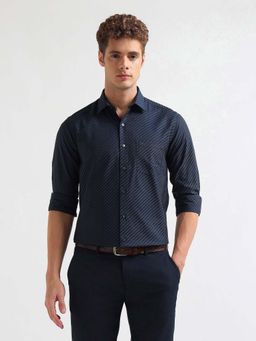 Arrow - Textured Manhtattan Slim Fit Shirt