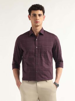 Arrow - Dobby Windowpane Checked Shirt
