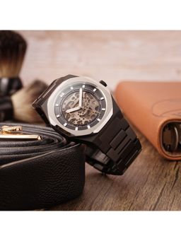 Earnshaw - Drake Skeleton Automatic 20 Jewels Black Men Watch - ES-8142-66 (M)