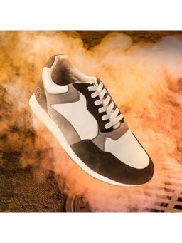 SOLETHREADS - Sage Colourblocked Grey Men Sneakers