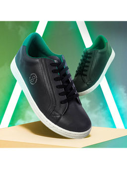 SOLETHREADS - Slater Solid Black Men Sneakers