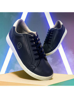 SOLETHREADS - Slater Solid Navy Men Sneakers