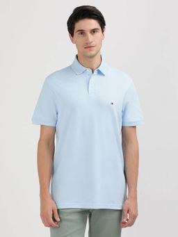 Tommy Hilfiger - Blue Solid Polo T-Shirt