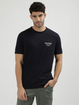 Tommy Hilfiger - Navy Blue Crew Neck Solid T-Shirt