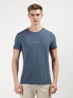Tommy Hilfiger - Blue Crew Neck Solid T-Shirt