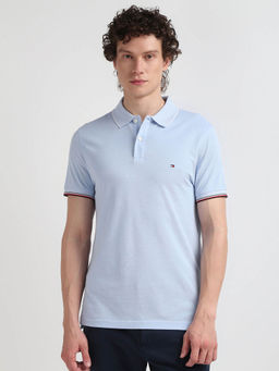 Tommy Hilfiger - Light Blue Solid Polo T-Shirt