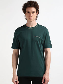 Tommy Hilfiger - Green Round Neck Solid T-Shirt
