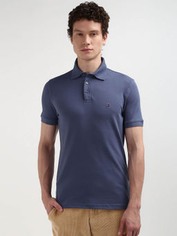 Tommy Hilfiger - Blue Collar Neck Solid Polo T-Shirt