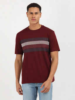 Tommy Hilfiger - Maroon Stripes T-Shirt