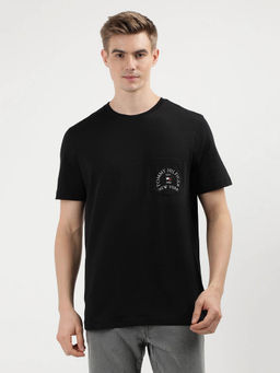 Tommy Hilfiger - Black Crew Neck Solid T-Shirt