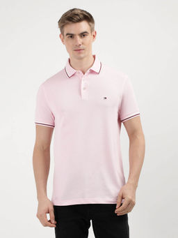Tommy Hilfiger - Pink Solid Polo T-Shirt