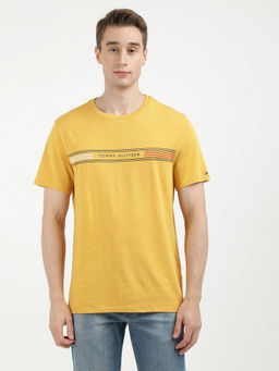 Tommy Hilfiger - Yellow Round Neck Solid T-Shirt