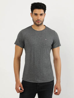 Tommy Hilfiger - Grey Crew Neck Solid T-Shirt