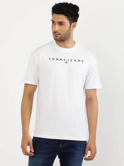 Tommy Hilfiger - White Round Neck Solid T-Shirt
