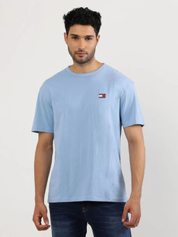 Tommy Hilfiger - Blue Round Neck Solid T-Shirt