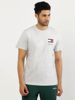 Tommy Hilfiger - Grey Round Neck Solid T-Shirt