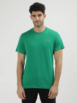 Tommy Hilfiger - Green Round Neck Solid T-Shirt