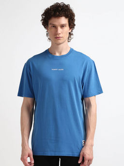 Tommy Hilfiger - Blue Round Neck Solid T-Shirt