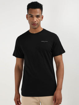 Tommy Hilfiger - Black Solid Half Sleeves T-Shirt