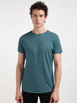 Tommy Hilfiger - Green Textured Polo T-Shirt