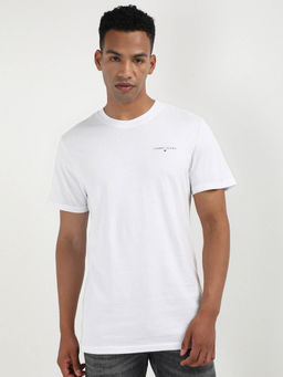 Tommy Hilfiger - White Round Neck Solid T-Shirt