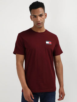 Tommy Hilfiger - Red Round Neck Solid T-Shirt