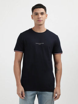 Tommy Hilfiger - Black Round Neck Solid T-Shirt