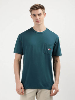 Tommy Hilfiger - Green Round Neck Solid T-Shirt