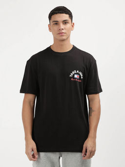 Tommy Hilfiger - Black Round Neck Graphic T-Shirt