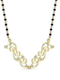 DISHIS - 22k BIS Hallmark Yellow Gold and Diamond Tanmaniya Pendant