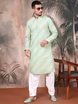 Sanwara - Premium Sequin Green Kurta with Pant