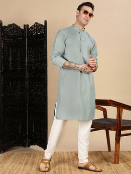 Sanwara - Designer Grey Kurta with Pant
