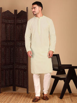 Sanwara - Off White Chikankari Kurta with Pant