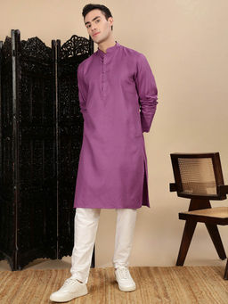 Sanwara - Crafts Designer Mauve Kurta with Pant