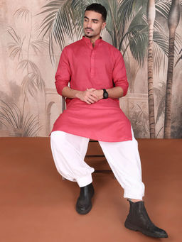 Sanwara - Premium Pink Kurta with Patiala