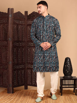 Sanwara - Firozi Teal Kurta with Pant